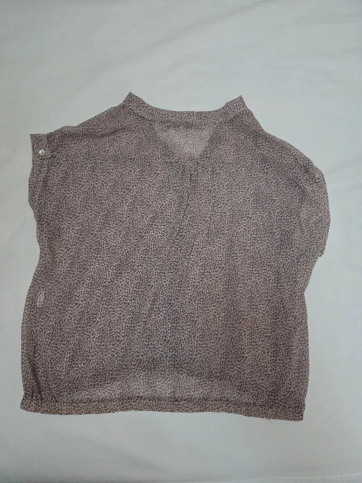 Blusa vintage con estampado de leopardo – Talla S 🐆 – photo 6